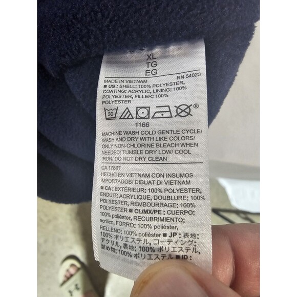 Old Navy Vest Mens Puffer Sleeveless Jacket Zipper Warm Navy Blue Size XL - Picture 5 of 5